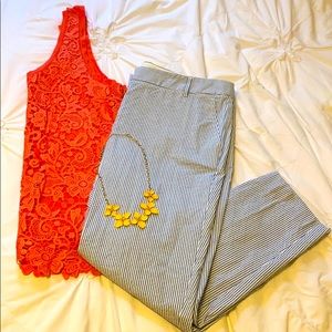 J. Crew seersucker ankle pants